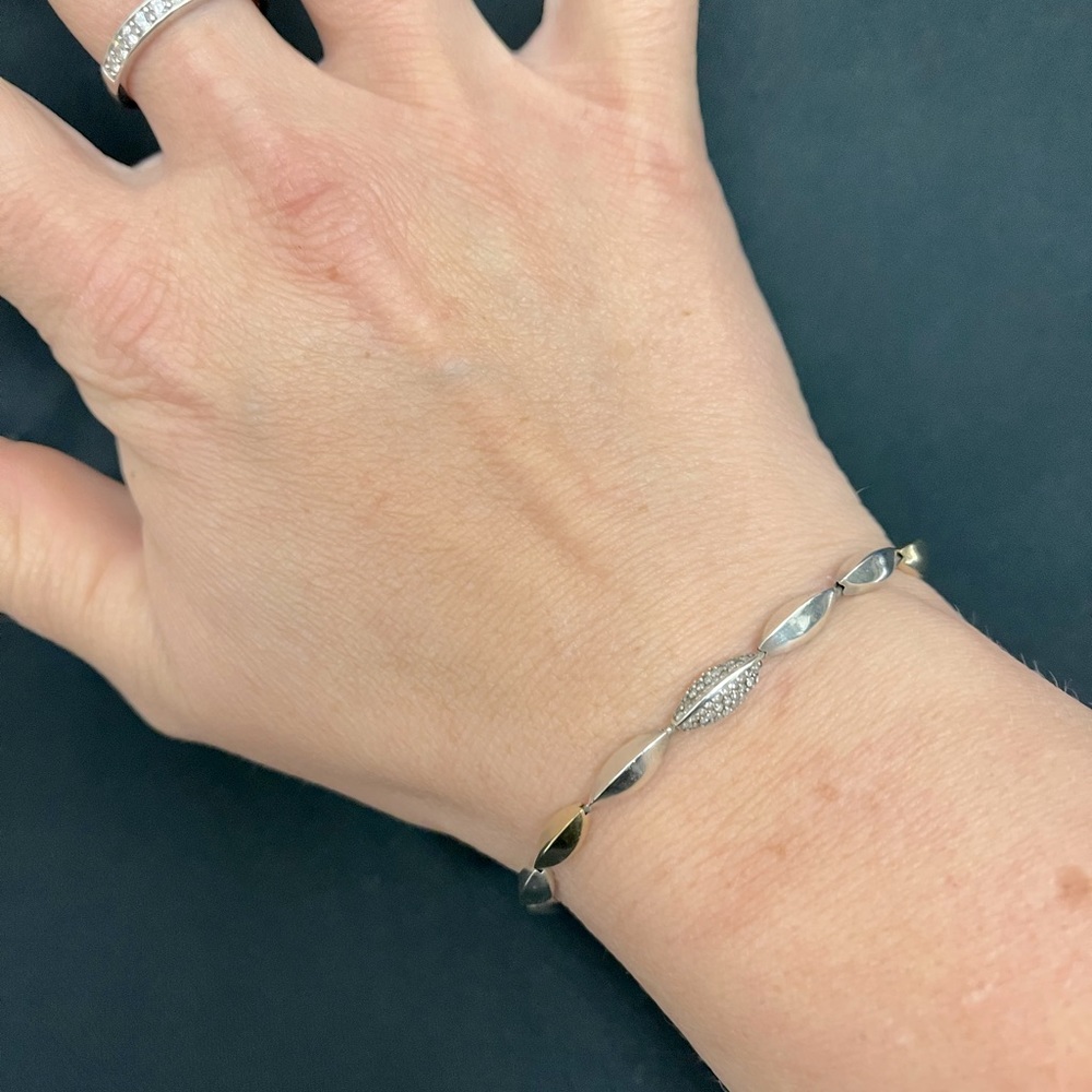 ALEXIS BITTAR
Two-Tone Diamond Marquislink Tennis Bracelet - Picture 14 of 14